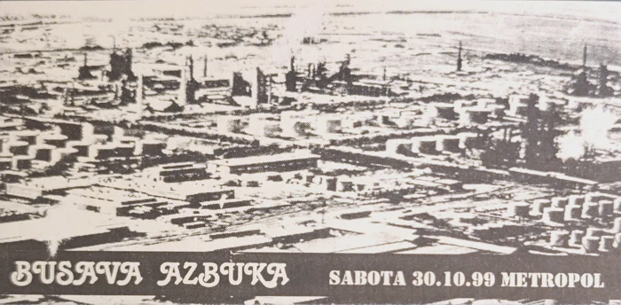 Бушава азбука — панорама на Скопје, 1999